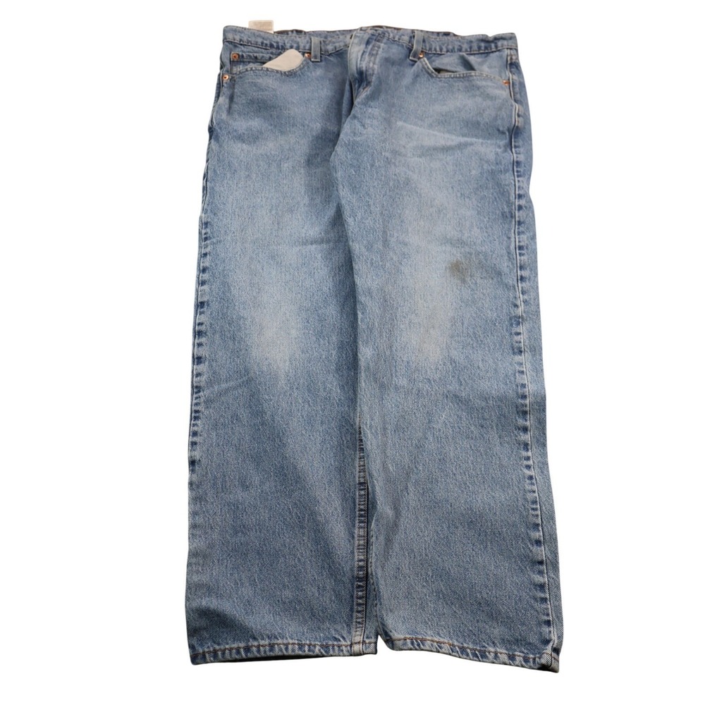 Levis 502 Jeans Mens 38x30 Blue Light Wash Regular Fit Tapered Denim Pants